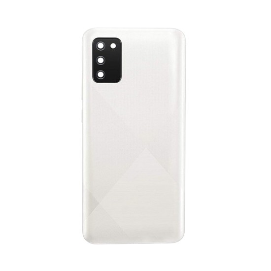 Back Cover+Camera Lens Samsung Galaxy A02s/A025 White Back Cover+Camera Lens Samsung Galaxy A02s/A025 White